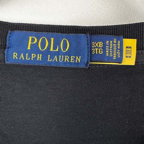 Polo Ralph Lauren Soft Cotton Short Sleeve T-Shirt Mulit Color Pony 3XB Black - Picture 7 of 12